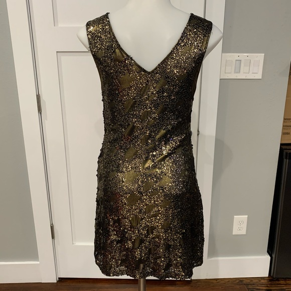 Gold Sequin Dress - Picture 3 of 5